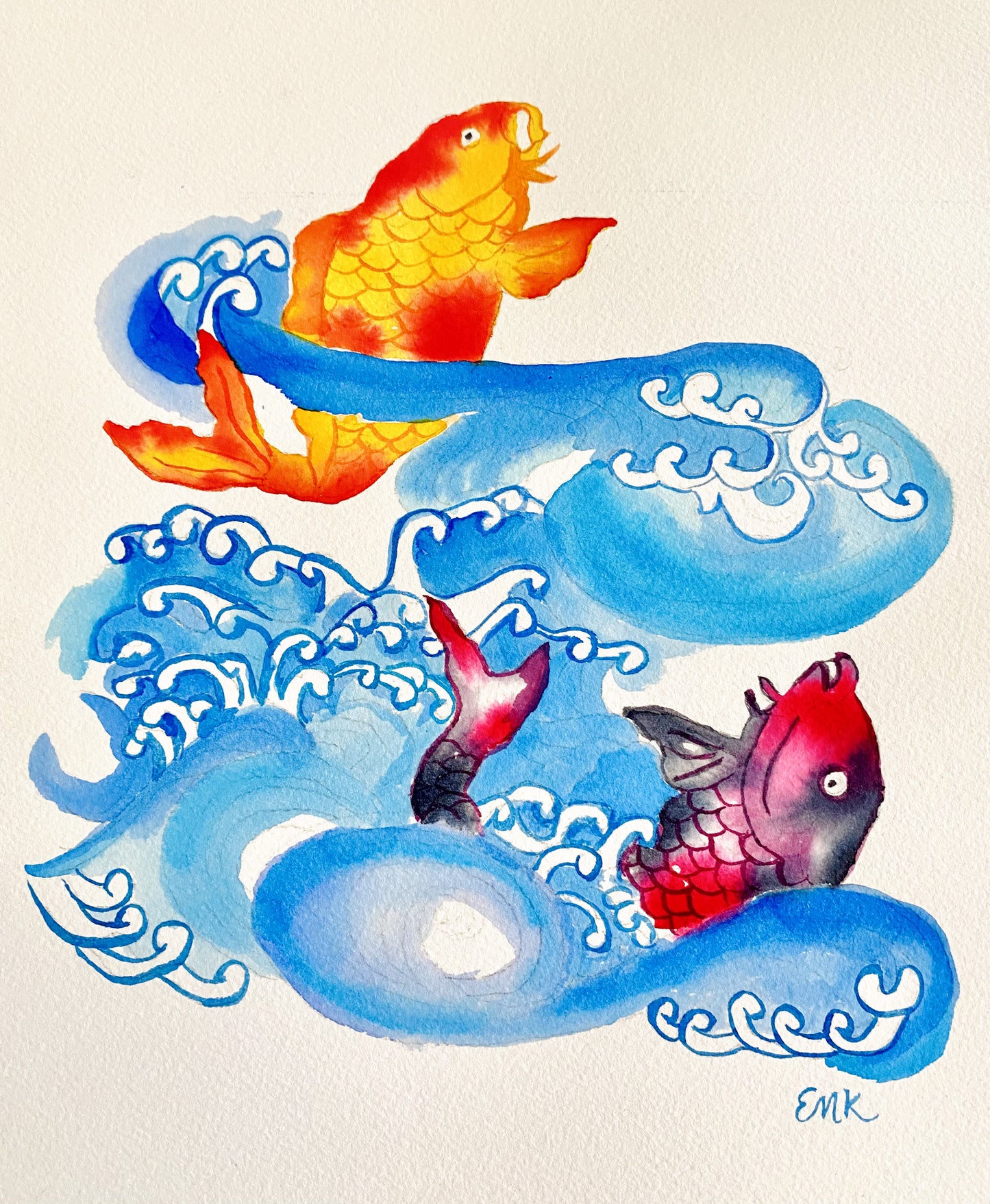Fish Art Print - Fire In the Heart
