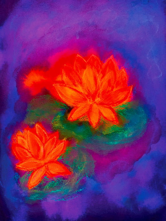 Bright Lotus Watercolor Art Print